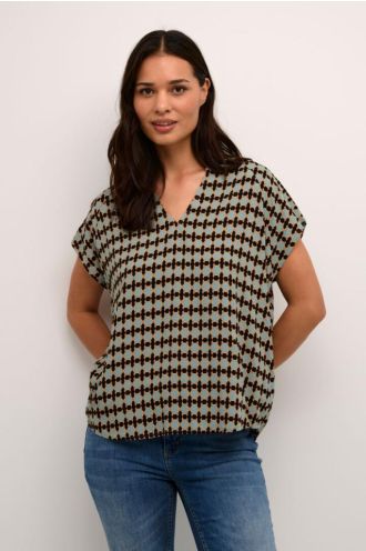 Culture_Bello_ss_blouse_green_milieu_graphic_More_of_Me