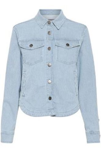 Milky stripe jeans jacket, Culture