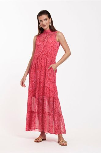 Studio_Anneloes_Farah_crepe_dress_red_new_coral_Hilnetta_s_1
