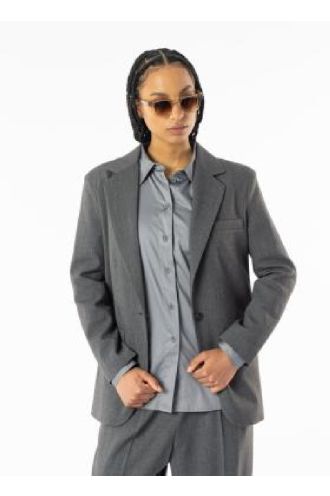 Sheena oversized blazer concrete melange, Elias Rumelis