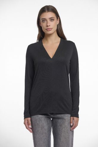 Cleo long sleeve V-neck top, Rino & Pelle