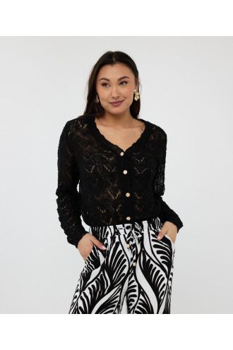 Esqualo_Cardigan_fancy_knit_black_Hilnetta_s_3