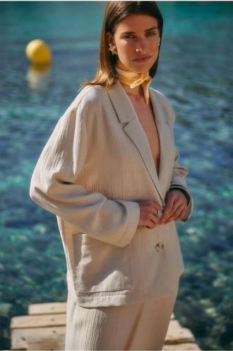Petria linen look blazer kit