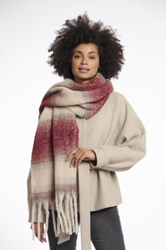 Erica scarf plum birch, Rino & Pelle