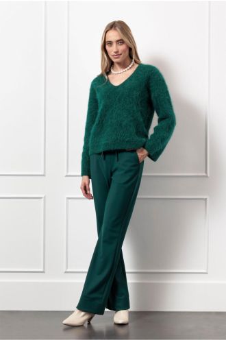 Studio_Anneloes_Flair_bonded_drawstring_trousers_bottle_green_Hilnetta_s_2