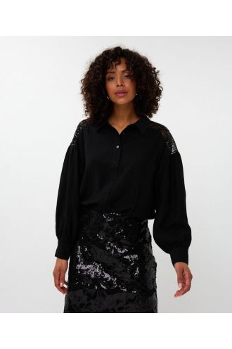 Esqualo_Blouse_sequins_yoke_black_Hilnetta_s