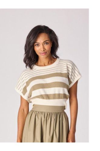 LaLotti_Lev_Striped_pullover_Off_White_Light_Kaki_Hilnetta_s