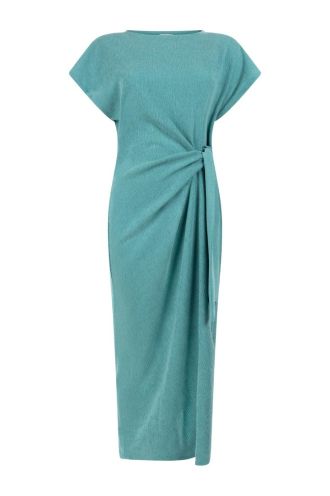 Tramontana_Crinkled_Dress_Deep_Aqua_Blue_Hilnetta_s