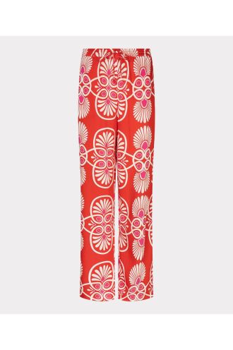 Trousers wide Heartfelt print, Esqualo