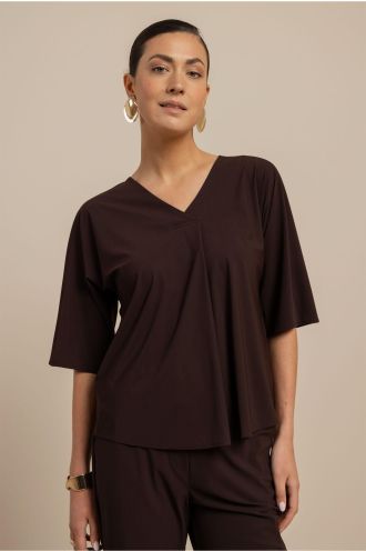 Marly top espresso, Studio Anneloes