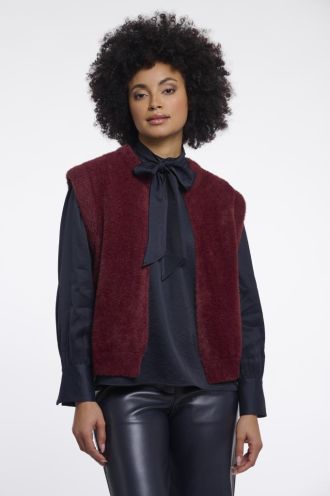 Rino___Pelle_Elona_Short_waistcoat_sangria_Hilnetta_s