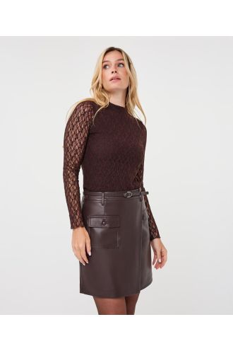 Esqualo_Top_l_slve_lace_cacao_Hilnetta_s