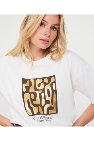 Esqualo_T_shirt___Forms___off_white____cacao_Hilnetta_s
