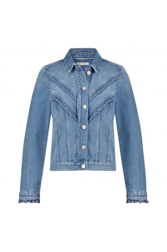 More & More Overgangsjack blauw zakelijke stijl Mode Jacks Overgangsjacks 