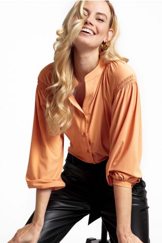 Svenne smoq blouse peach