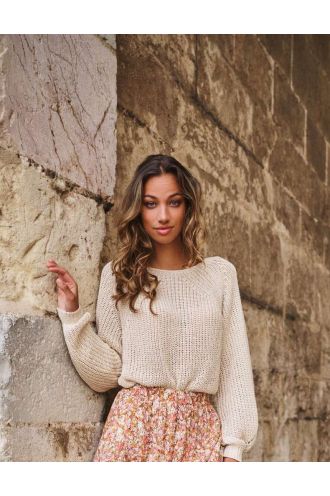 Sweater boatneck Light Sand