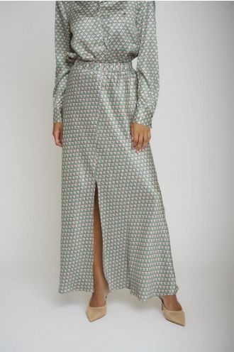 Faraz skirt Emerald Grafic
