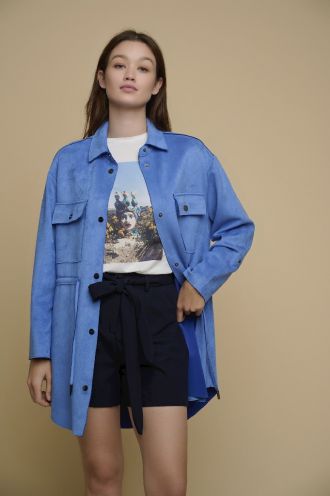 Connor blouse long palace blue
