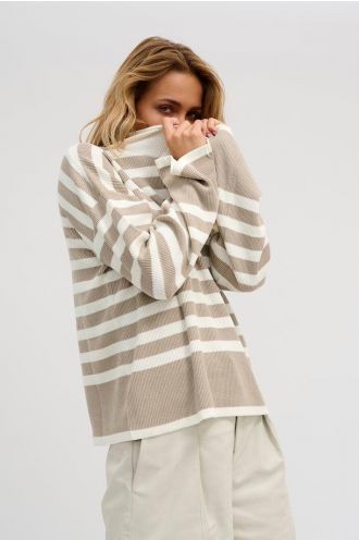 Dandy knit turtleneck bright white