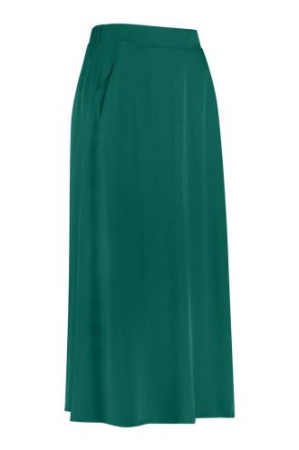 Daphne satin skirt green