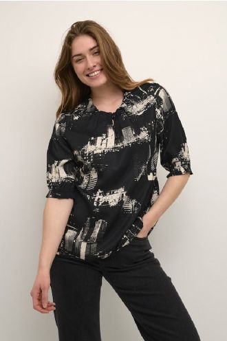Nelly ss blouse black