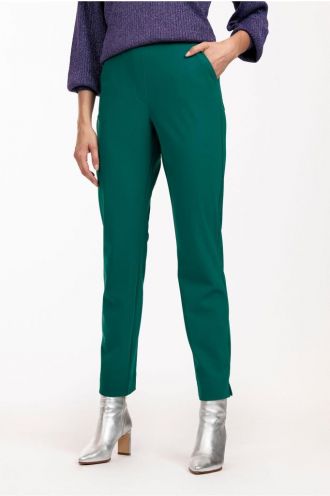 Anya bonded trousers dark green