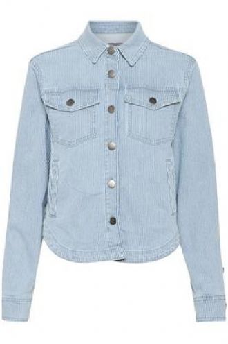 Milky stripe jeans jacket, Culture