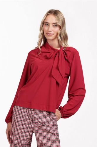 Giselle top dark red