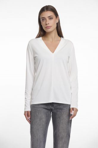 Cleo ong sleeve V-neck top