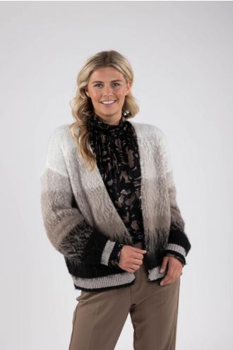 Kirk Cardigan offwhite/black