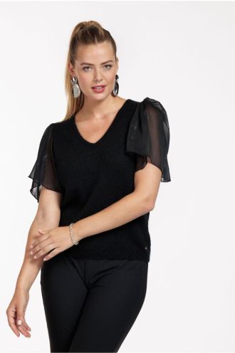 Vlinder mohair pullover black