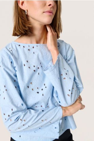 Soaked_in_luxury_Iva_Shirt_Chambray_Blue_Hilnetta_s_1