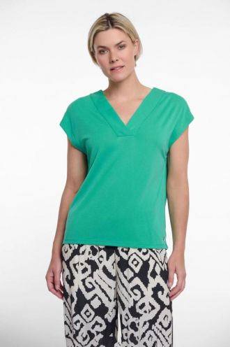 Oda V-neck top Clover Green