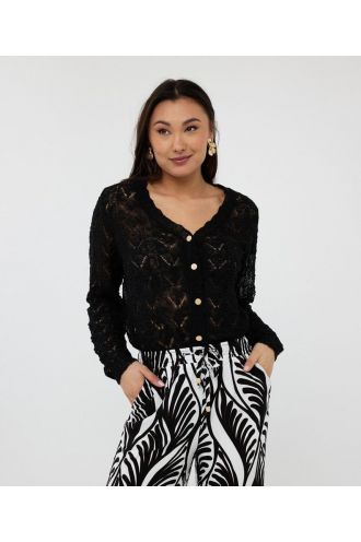 Esqualo_Cardigan_fancy_knit_black_Hilnetta_s_3