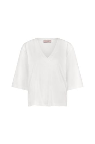 Fiore vneck t-shirt white