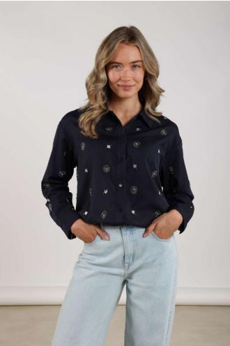 Nukus_Newport_Blouse_Embroidery_Navy_Silver_Hilnetta_s