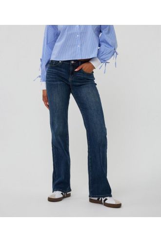 Esqualo_Trousers_flared_jeans_dark_blue_Hilnetta_s_4
