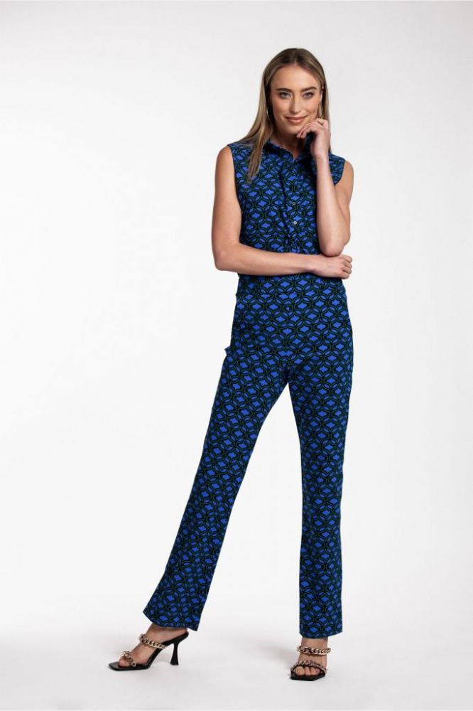 For restless sleepers Doride - pleated trousers with oriental pattern in  silk | loui.rocks