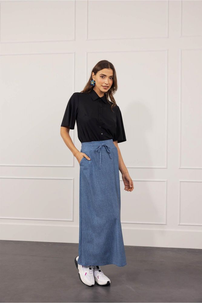 Maxi rok jeans clearance