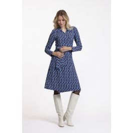 Studio Anneloes Laudi wrap diamond dress chestnut new cobalt Female Outfitters MORE of ME